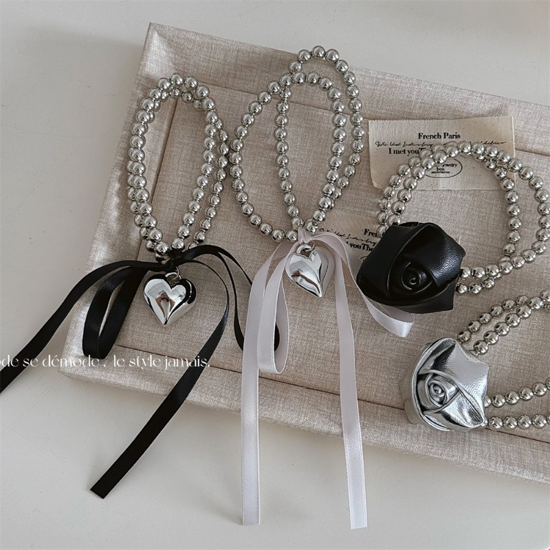 Hair Care Women - Sweet and cool style silver bead