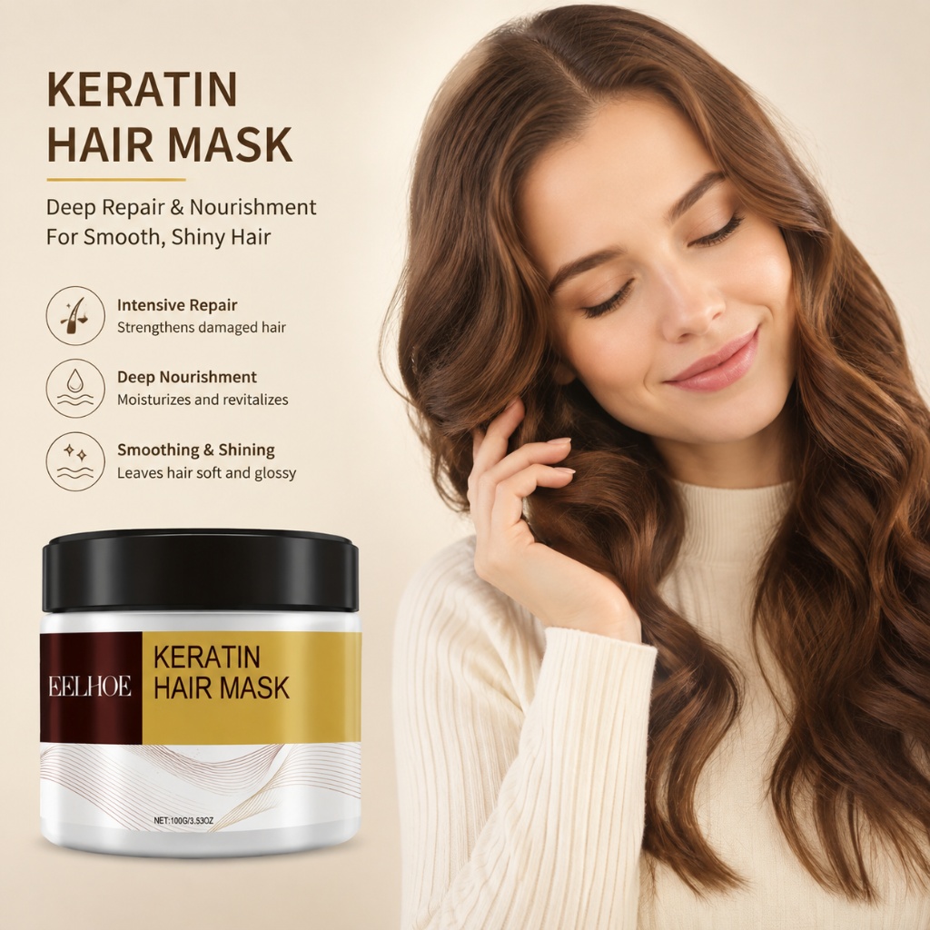 Hair Care Collagen - Keratin Hair Mask Argan Coconut Oil