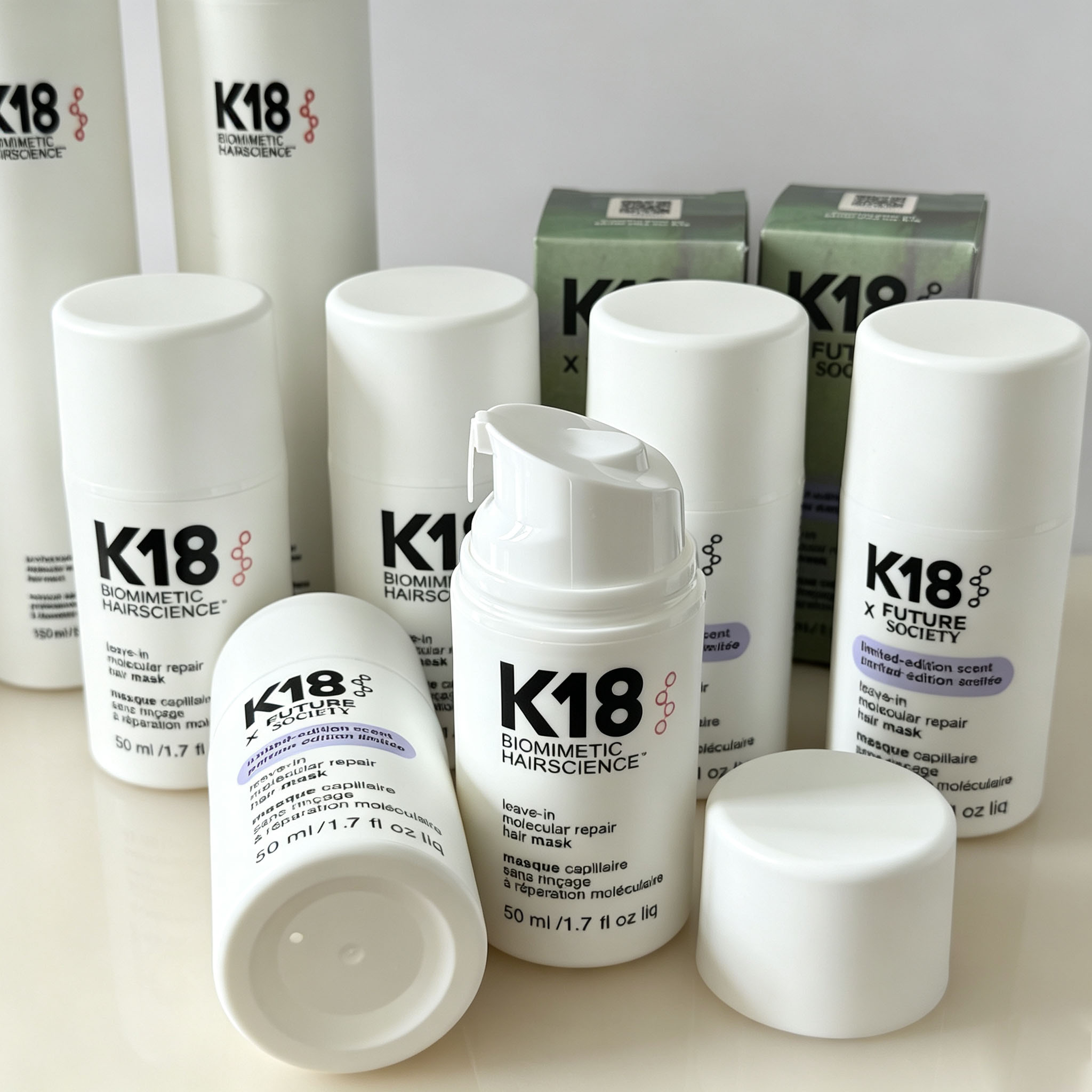 Keratin Treatment Set - Bestseller K18 Leave-In Molecular Kertain Repair
