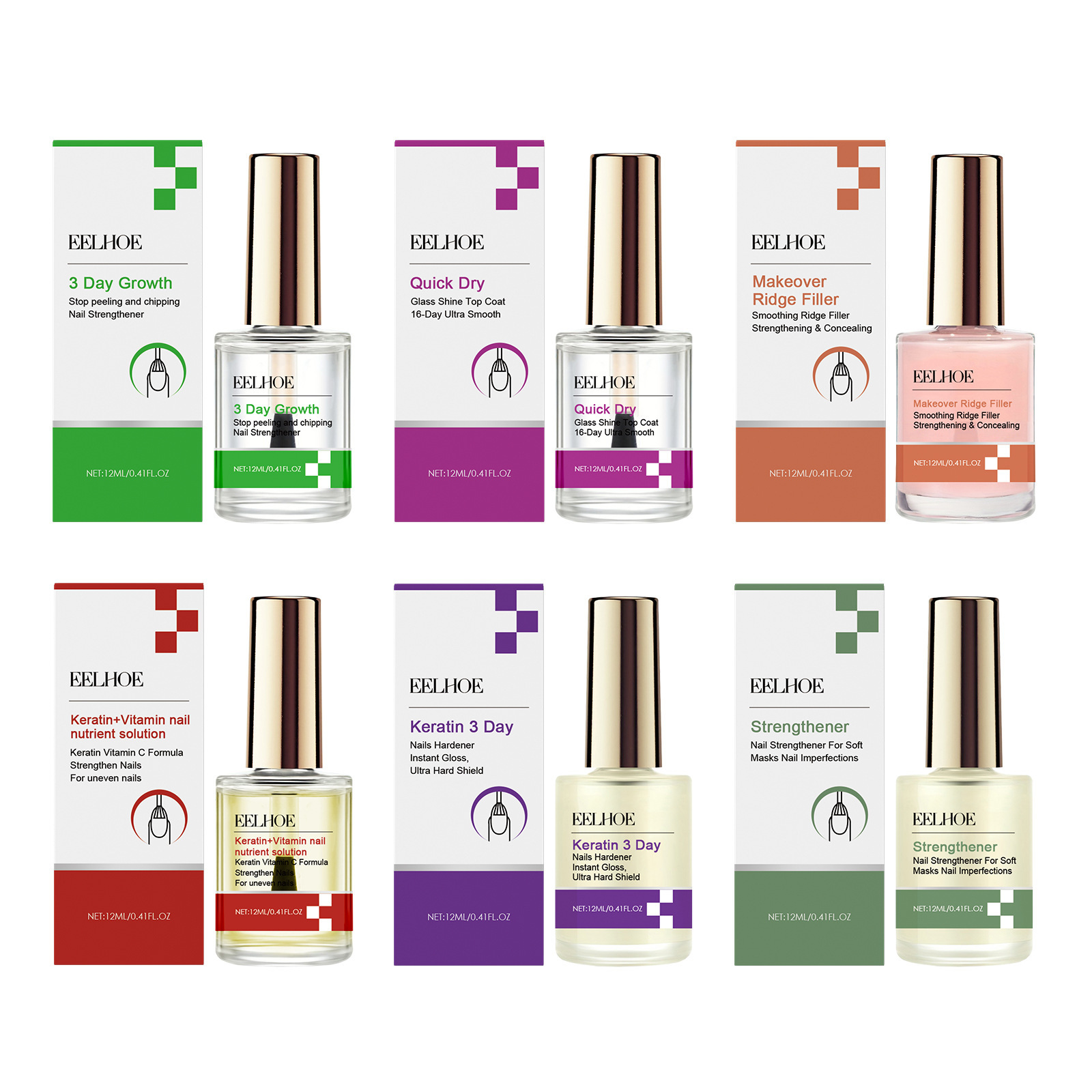 EELHOE 3 Days Keratin Nail Rep - Keratin Treatment Set review and price