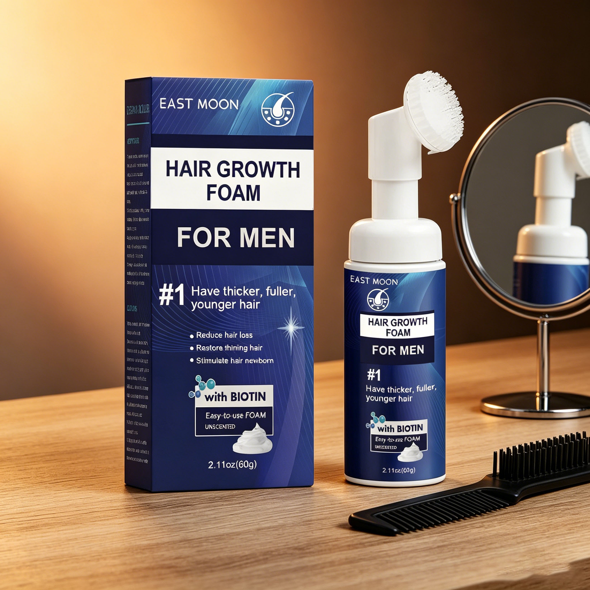 Hair Growth Foam Silicone Brus - Hair Care Natural review and price