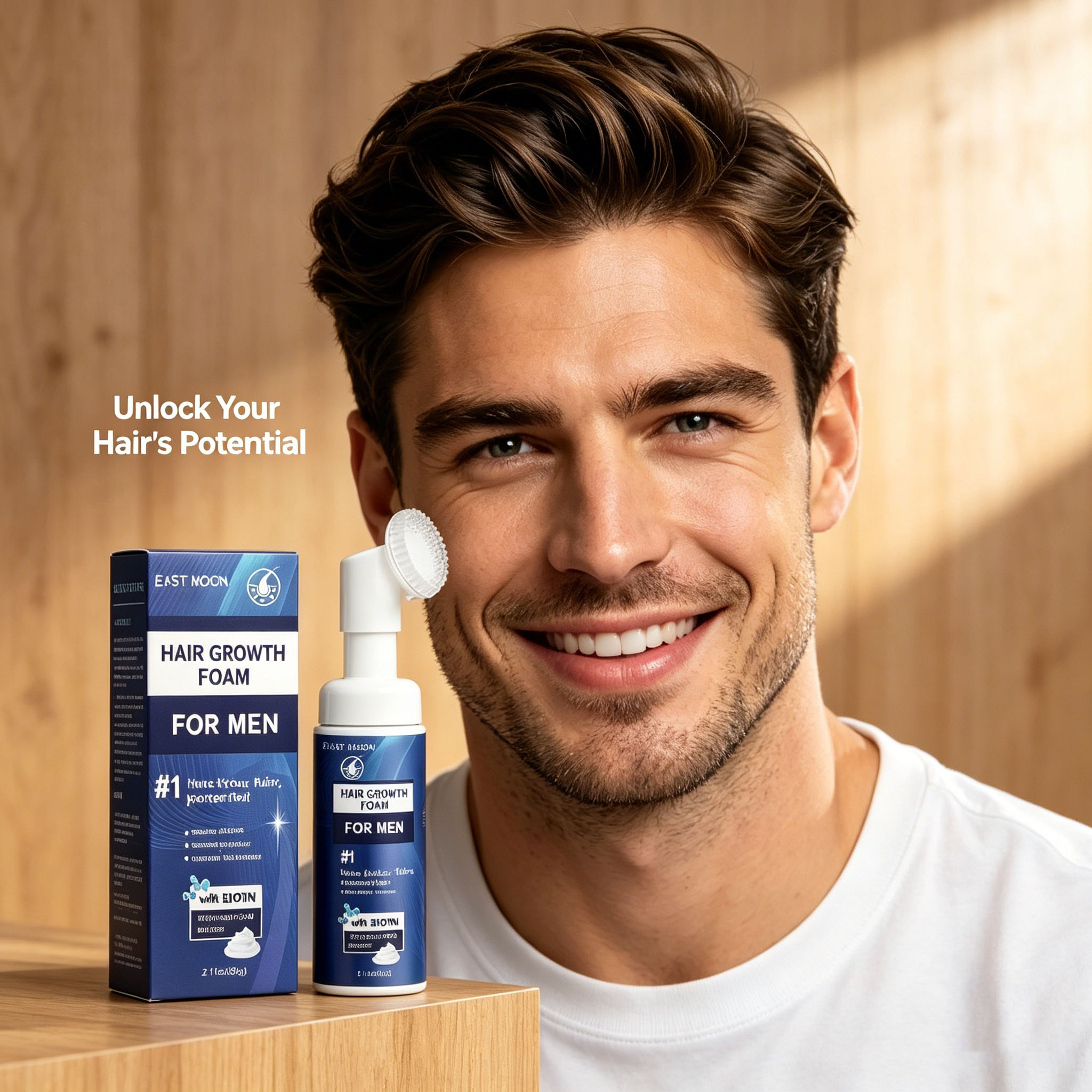 Hair Growth Foam Silicone Brus - Hair Care Natural review and price