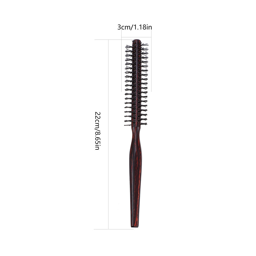 2Pcs Wood Round Hair Brush Cur - Hair Care In Salon review and price