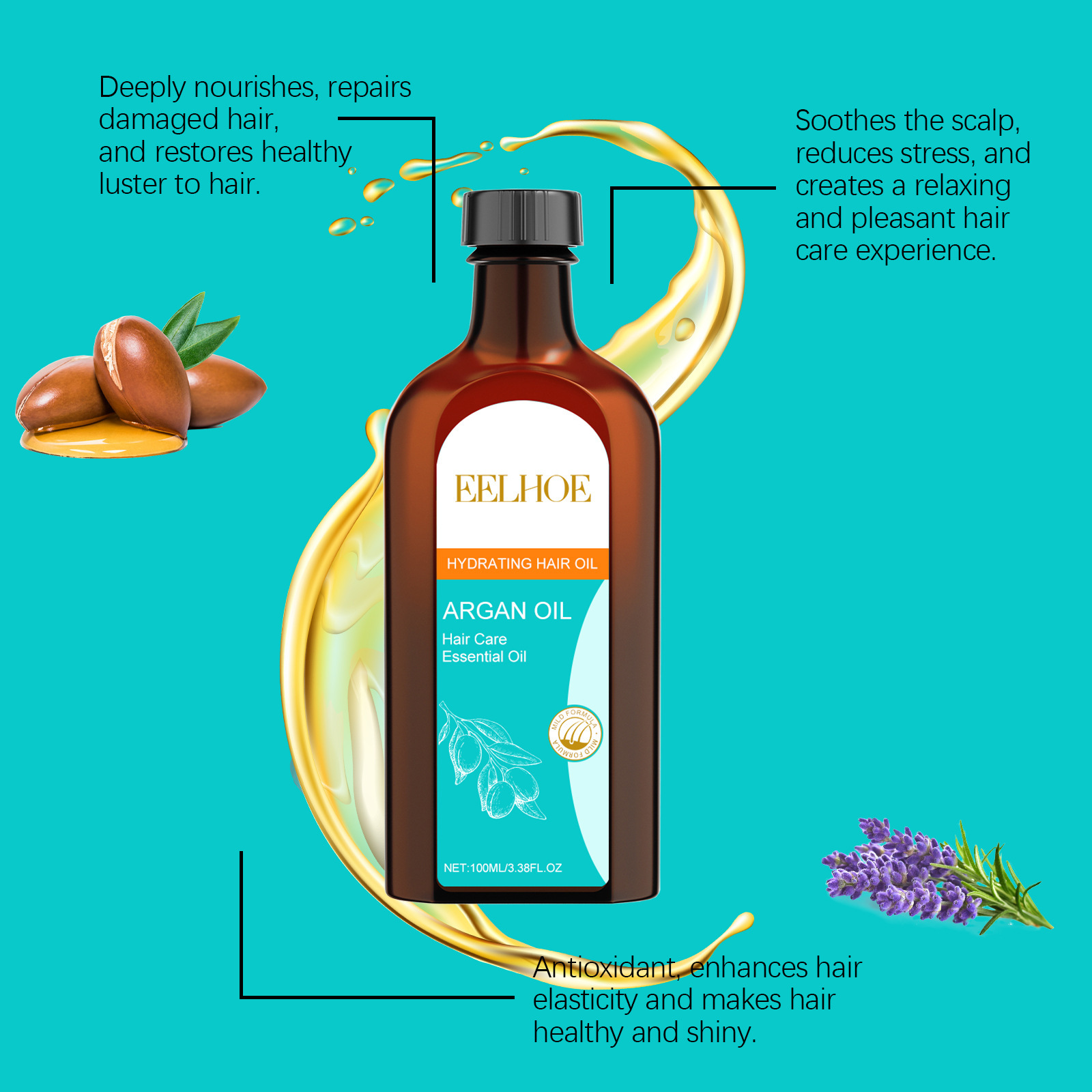 EELHOE Moroccan Argan Oil Kera - Keratin Treatment Set review and price