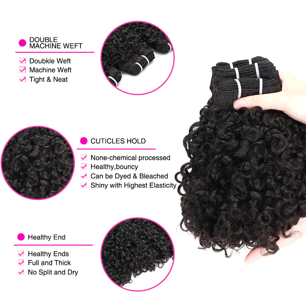 12A Pixie Curls Bundles Bouncy - Hair Care Women review and price