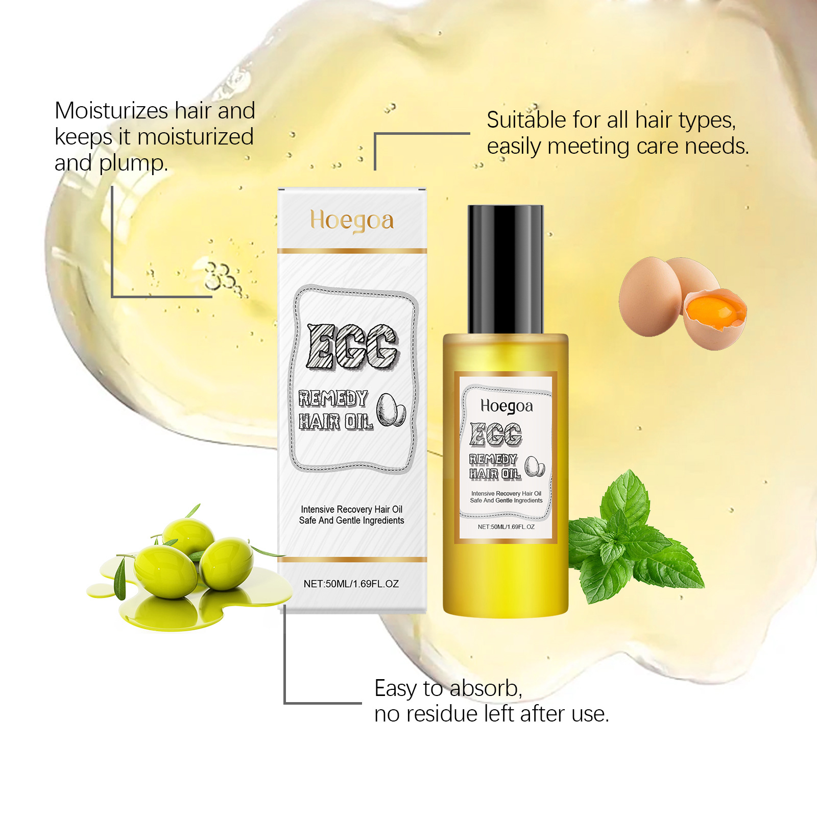 Egg Remedy Hair Oil Restore So - Hair Care Natural review and price