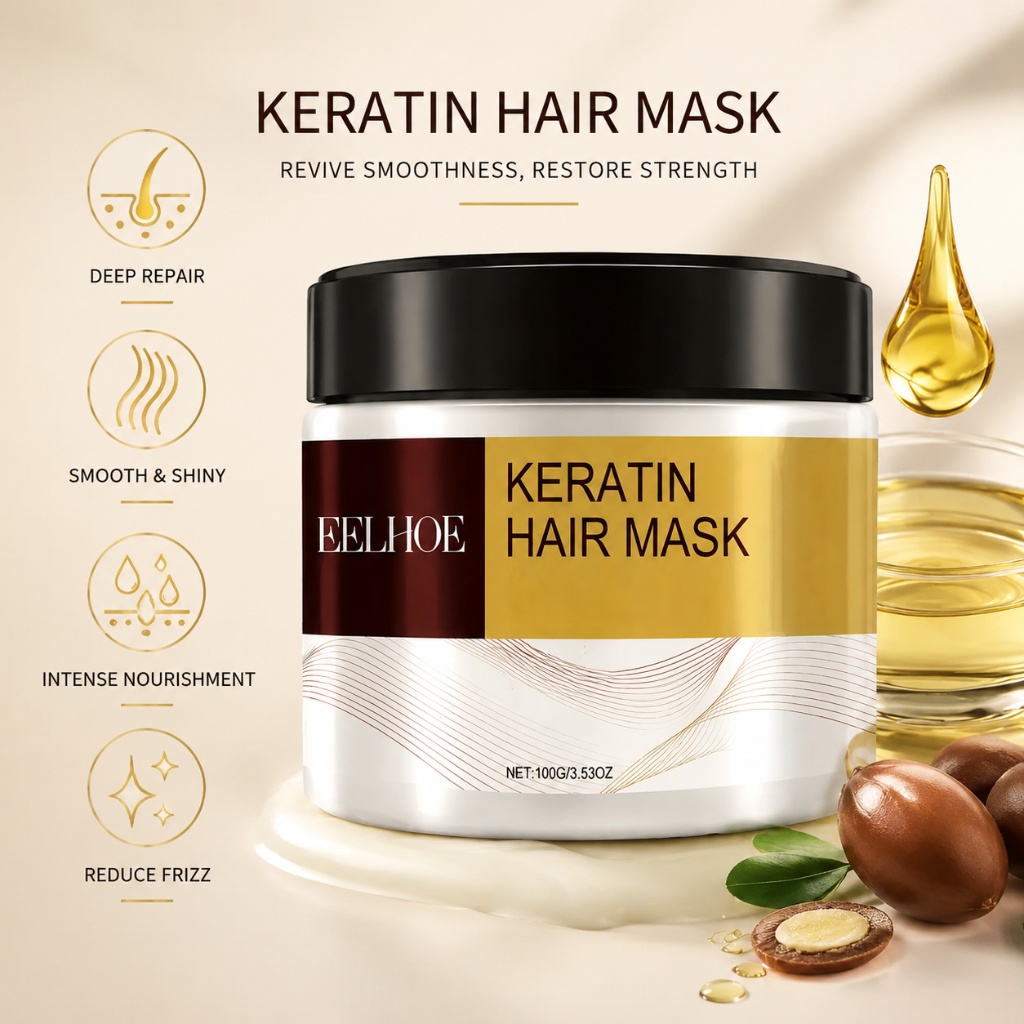 Keratin Hair Mask Argan Coconu - Hair Care Collagen review and price