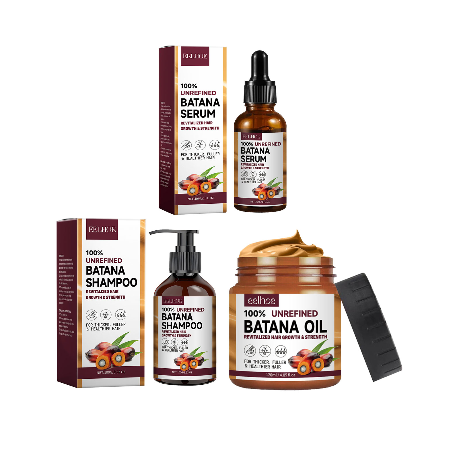 EELHOE Natural Batana Oil Deep - Keratin Treatment Set review and price