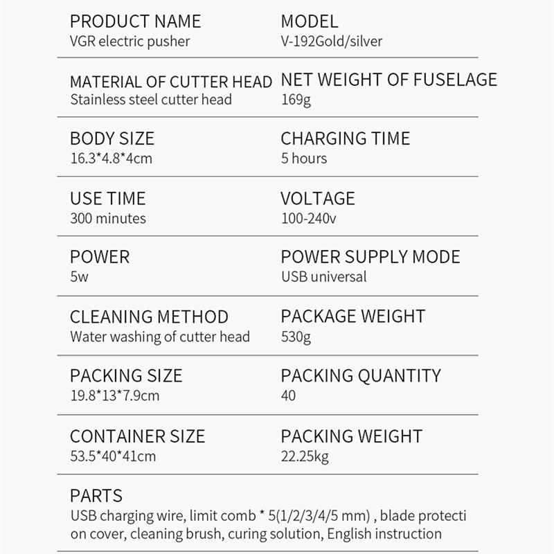 VGR 192 Hair Clipper Electric  - Hair Care In Salon review and price